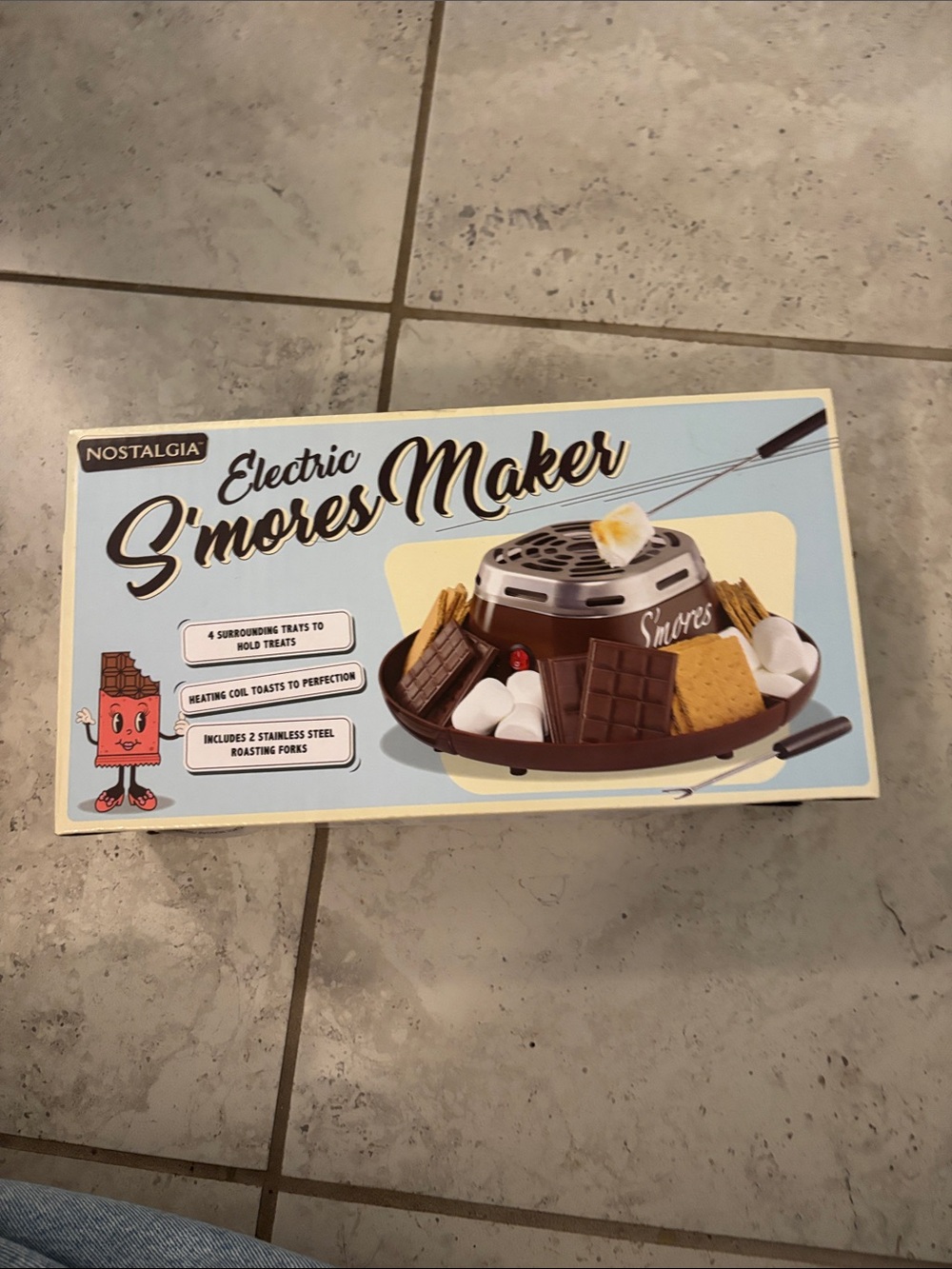 Nostalgia Electric S'mores Maker - Brown & Cream